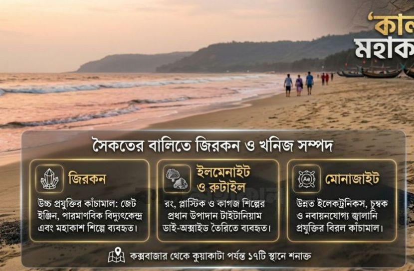 Billions of dollars worth of zircon in the sand Amar Bangla BANGLADESH